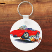 1973-76 Corvette Red Convertible Schlüsselanhänger (Vorderseite)