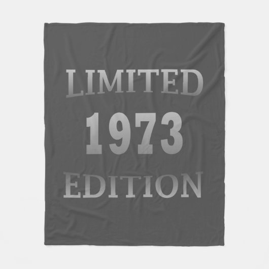 1973 geboren Geburtstag Fleecedecke (Vorderseite)
