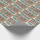 1973 geboren geschenkpapier (Ecke)