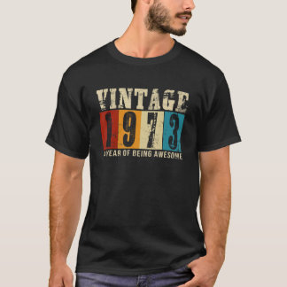 1973 Geburtstag Vintag 49. Geburtstag 50 Jahre alt T-Shirt