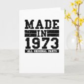 1973 Geburtstag Vintages Sprichwort Karte (Gelbe Blume)