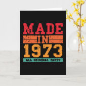 1973 Geburtstag Vintages Sprichwort Karte (Gelbe Blume)