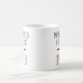 1973 Geburtstagskaffee, 50. Geburtstag für Frauen Kaffeetasse (Mittel)