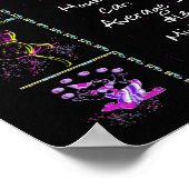 1973 Geburtstagtrivia auf schwarzem Poster (Ecke)