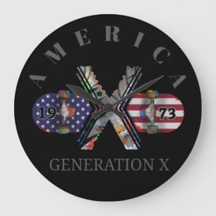 1973 Generation X American Skateboard Große Wanduhr