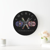 1973 Generation X American Skateboard Große Wanduhr (Zuhause)