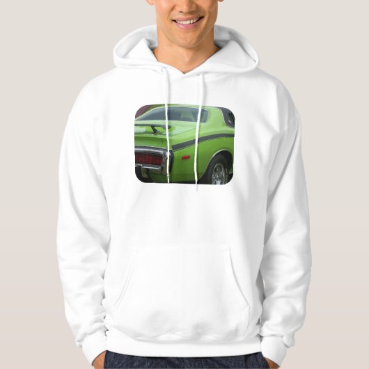 1973 grünes Dodge-Ladegerät Hoodie (Vorderseite)