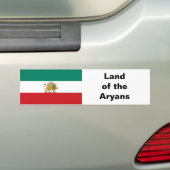 1973 Old Persia Iran National Flag Autoaufkleber (Auf Auto)