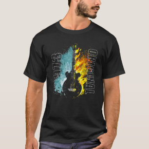 1973 Originale Lustige Bunte Retro Flammen Klassik T-Shirt