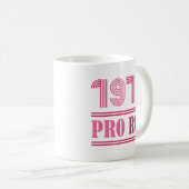 1973 Pro Roe Kaffeetasse (VorderseiteRechts)