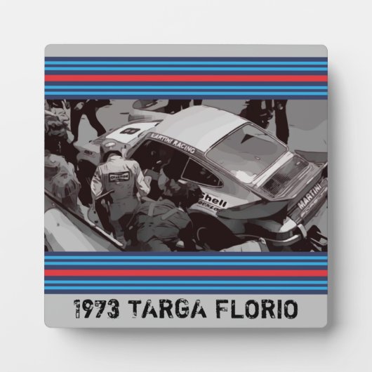 1973 RACING Tabletop Plaque with Easel Fotoplatte (Vorderseite)