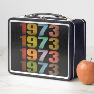 1973 RETRO GESCHENK IM VINTAGE-STIL METALL BROTDOSE