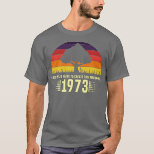 1973 Retro Sunset Masterpiece 50. Geburtstag T-Shirt