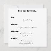 1973 Retro Vintage Poster Geburtstag oder Wiederse Einladung (Rückseite)