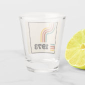 1973 Retro Vintage Poster Geburtstag oder Wiederse Schnapsglas (Rückseite)