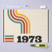1973 Retro Vintage Poster Geburtstag oder Wiederse Seidenpapier (Handwerk)