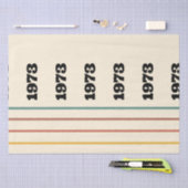 1973 Retro Vintage Poster Geburtstag oder Wiederse Seidenpapier (Handwerk)