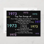 1973 Songs Postkarte (Vorne/Hinten)