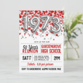 1973 Uni-Wiedersehen Einladung (Stehend Vorderseite)