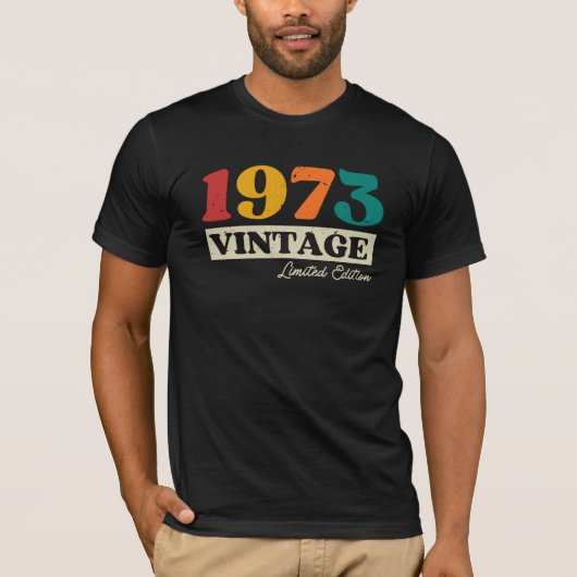 1973 Vintag Limited Edition 51. Geburtstag T-Shirt (Vorderseite)