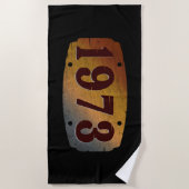 1973 VINTAG STRANDTUCH (Vorderseite)