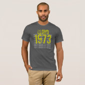 1973 Vintager Geburtstag T-Shirt (Vorne ganz)