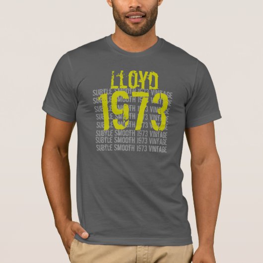 1973 Vintager Geburtstag T-Shirt (Vorderseite)
