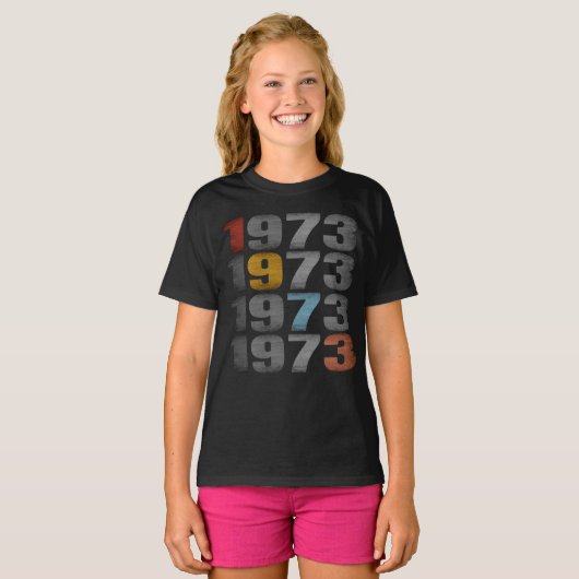 1973 VINTAGES GESCHENK T-Shirt (Vorne ganz)