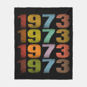 1973 VINTAGES RETRO-GESCHENK FLEECEDECKE (Vorderseite)