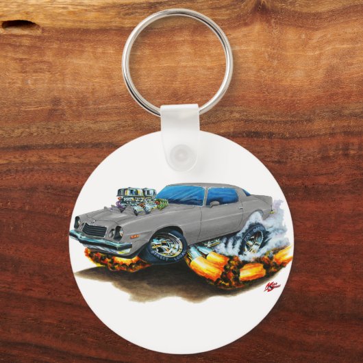 1974-78 Camaro Gray Car Schlüsselanhänger (Vorderseite)
