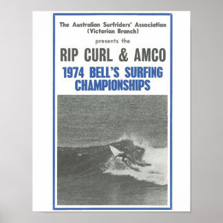 1974 Bells Surfing Championships, Surfwettkämpfe Poster