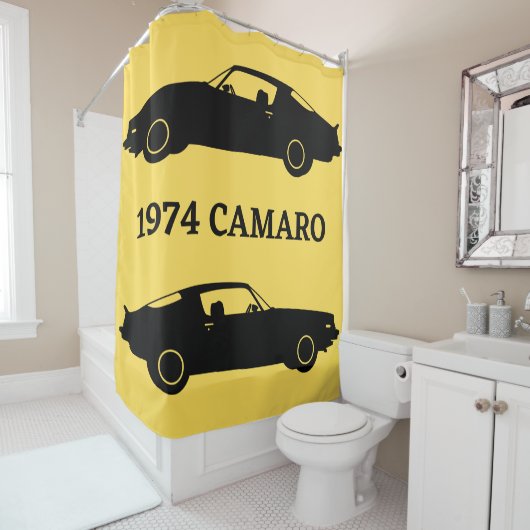 1974 Camaro Muscle Car Shower Vorhang (Beispiel)