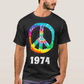 1974 Class Wiedersehen Anniversary Hippie Peace S T-Shirt (Vorderseite)