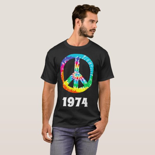 1974 Class Wiedersehen Anniversary Hippie Peace S T-Shirt (Vorne ganz)