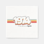 1974 Die Geburt von Legenden Serviette (Vorderseite)