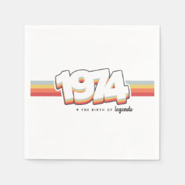 1974 Die Geburt von Legenden Serviette