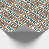 1974 geboren geschenkpapier (Ecke)