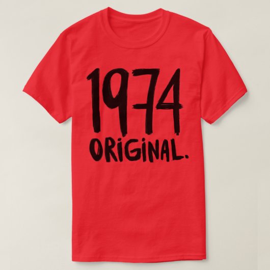 1974 geboren im Jahr 1974 Geburtsjahr 1974 T-Shirt (Design vorne)