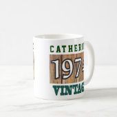 1974 Geburtsjahr - Geburtstagsfeier Kaffeetasse (VorderseiteRechts)