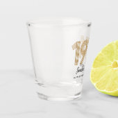 1974 Gold and Black 50th Birthday Shot Glass Schnapsglas (Links)