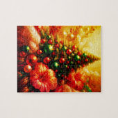 1974 im Stil geschmückter Weihnachtsbaum Puzzle (Horizontal)