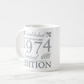 1974 Limited Edition 50 Jahre alt Kaffeetasse (Vorderseite Links)