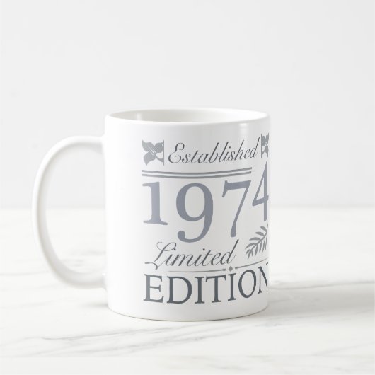 1974 Limited Edition 50 Jahre alt Kaffeetasse (Links)