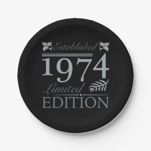 1974 Limited Edition 50 Jahre alt Pappteller