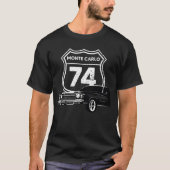 1974 Monte Carlo Vorderseite mit Modelljahr T-Shirt (Vorderseite)