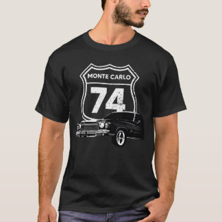 1974 Monte Carlo Vorderseite mit Modelljahr T-Shirt