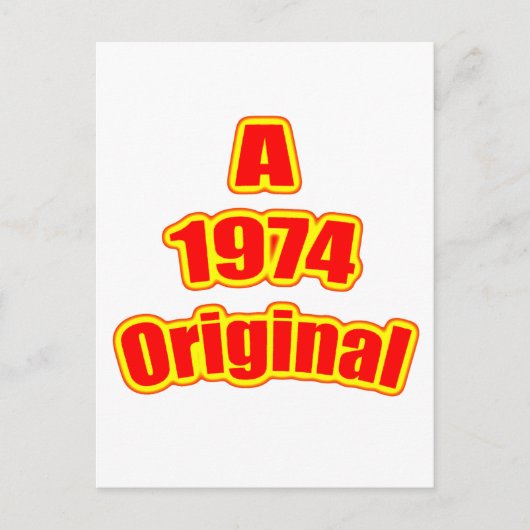 1974 Original Red Postkarte (Vorderseite)