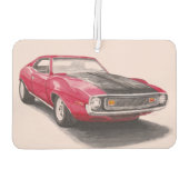 1974 Red Javelin Air Freshener Autolufterfrischer (Rückseite)
