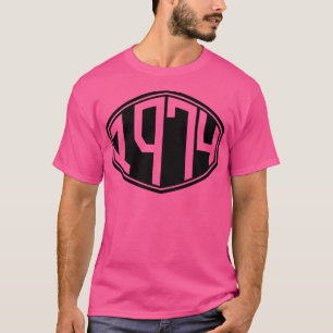 1974 Retro-Hipster Geburtstag T-Shirt