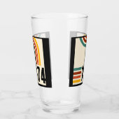 1974 Retro Vintage Poster 50. Geburtstag Glas (Links)